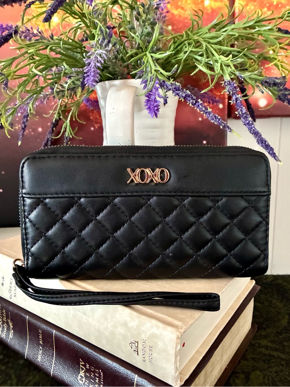 XOXO Quilted Wallet/Wristlet